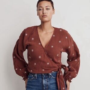 NWOT Madewell wrap top
